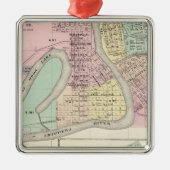 Eau Claire en Medford Metalen Ornament (Voorkant)