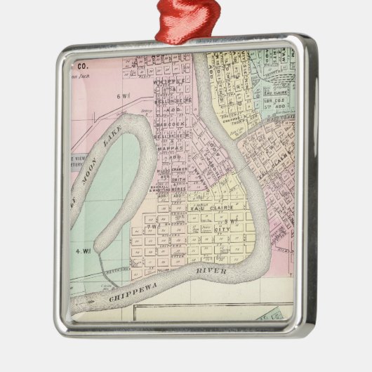 Eau Claire en Medford Metalen Ornament (Links)