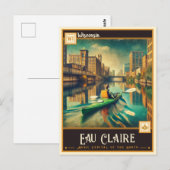 Eau Claire, Wisconsin | Antiek Briefkaart (Voorkant / Achterkant)