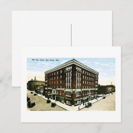 Eau Claire, Wisconsin Briefkaart (Voorkant / Achterkant)