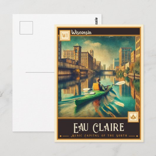 Eau Claire, Wisconsin |  Briefkaart (Voorkant / Achterkant)