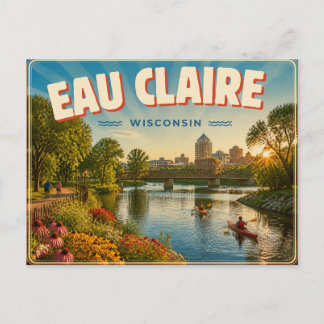 Eau Claire Wisconsin Briefkaart