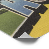 Eau Claire, Wisconsin - Large Letter Scenes Poster (Hoek)