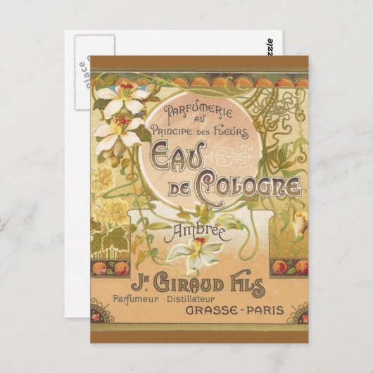 Eau de Cologne Ambree Briefkaart (Voorkant / Achterkant)