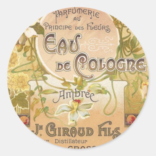 Eau de Cologne Ambree Stickers (Voorkant)