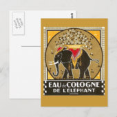Eau de Cologne de l'elephant Briefkaart (Voorkant / Achterkant)