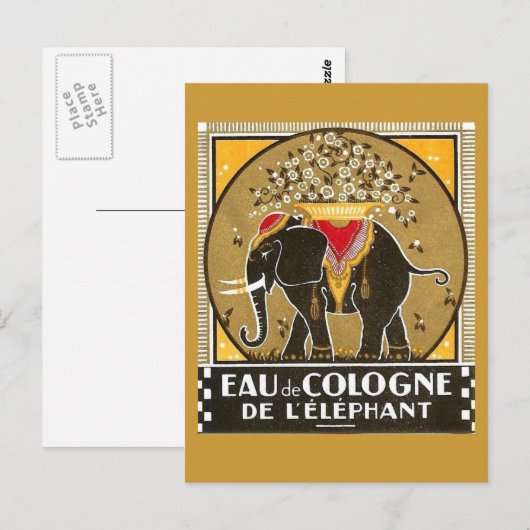Eau de Cologne de l'elephant Briefkaart (Voorkant / Achterkant)