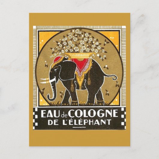 Eau de Cologne de l'elephant Briefkaart (Voorkant)