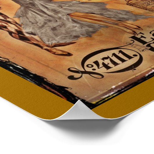 Eau de Cologne Harlequin en Flapper Poster (Hoek)