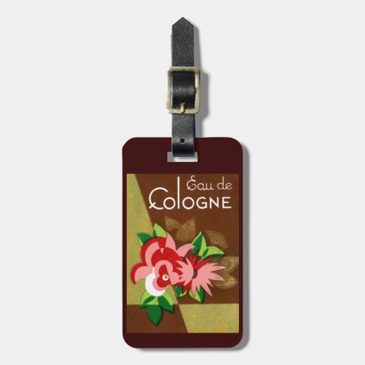 Eau de Cologne-parfum 1920 Bagagelabel (Voorkant verticaal)