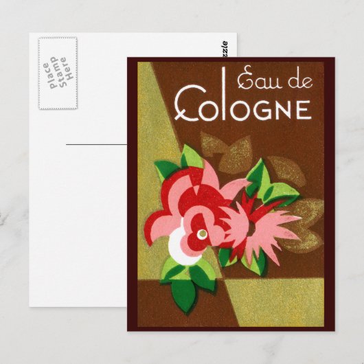 Eau de Cologne-parfum 1920 Briefkaart (Voorkant / Achterkant)