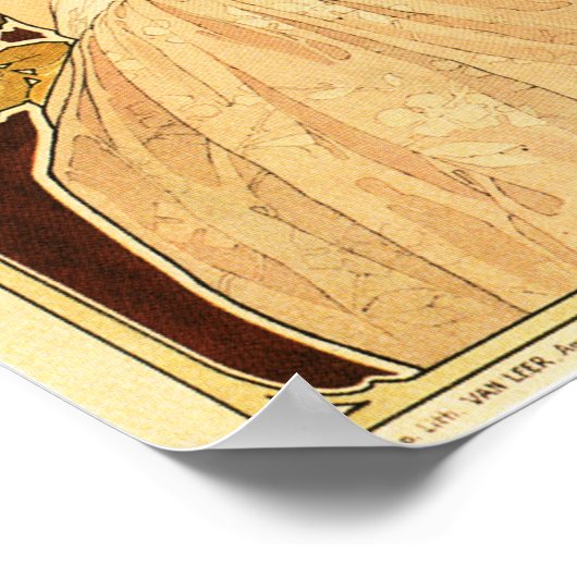 EAU DE COLOGNE PARFUMERIE Perfume Privat Livemont Poster (Hoek)