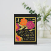 Eau de Cologne Pourprea parfum 1920 Briefkaart (Staand voorkant)