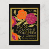 Eau de Cologne Pourprea parfum 1920 Briefkaart (Voorkant)