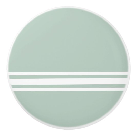 Eau de Nil Bath-decor Keramische Knop (Voorkant)