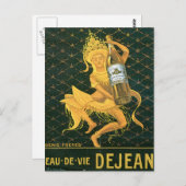 Eau de Vie Dejean  Drink en kunst van wijn Briefkaart (Voorkant / Achterkant)