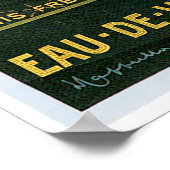 Eau de Vie Dejean  Drink en kunst van wijn Poster (Hoek)