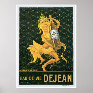 Eau de Vie Dejean  Drink en kunst van wijn Poster