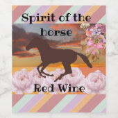 eau-de-vie van het snoep wijn etiket (Enkel label)