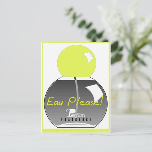 EAU PLEASE BRIEFKAART (Staand voorkant)