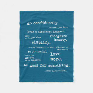 Eau Quote Motiverend Inspirerend - Ga Zelfverzeker Fleece Deken