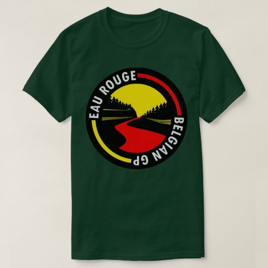 Eau Rouge Belgisch GP Design T-shirt (Design voorkant)