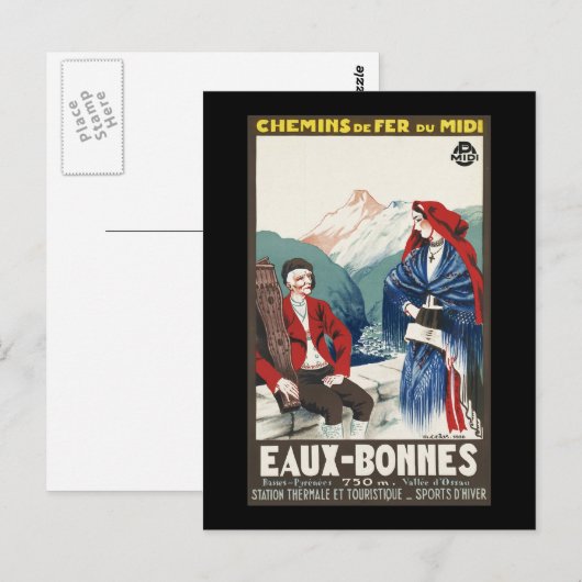 Eaux-Bonnes Briefkaart (Voorkant / Achterkant)