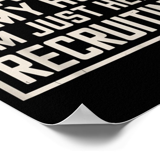 Eaven Is My Home I’m Just Here Recruiting Christia Poster (Hoek)