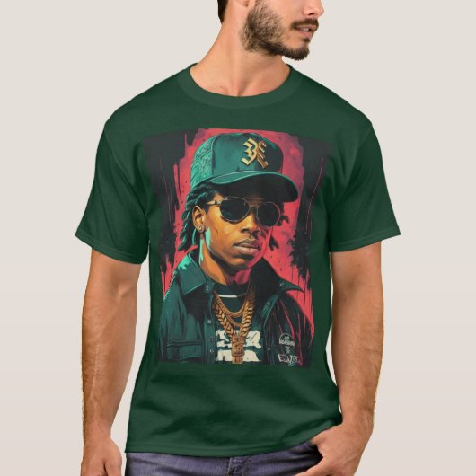 Eazy E Rapper 90s T-shirt (Voorkant)