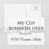 EB Creative Media - My Cup start over Briefkaart (Voorkant / Achterkant)