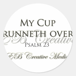 EB Creative Media - My Cup start over Ronde Sticker