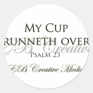 EB Creative Media - My Cup start over Ronde Sticker