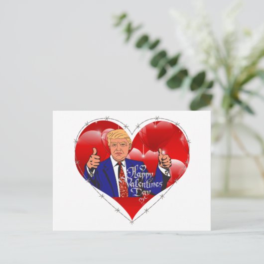 eb - dag donald trump feestdagenkaart (Staand voorkant)