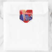 eb - dag donald trump vierkante sticker (Tas)