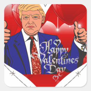 eb - dag donald trump vierkante sticker