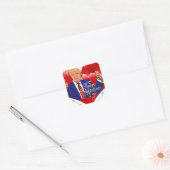 eb - dag donald trump vierkante sticker (Envelop)
