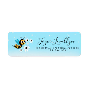 eb - en daisie - label retouradres schattig