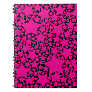 Eb en Vloed 2 in Magenta en Zwart Notitieboek