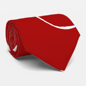 Eb en Vloed 2 in Rood en Wit Stropdas (Opgerold)