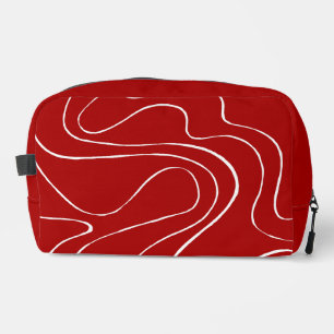 Eb en Vloed 2 in Rood en Wit Toilettasje