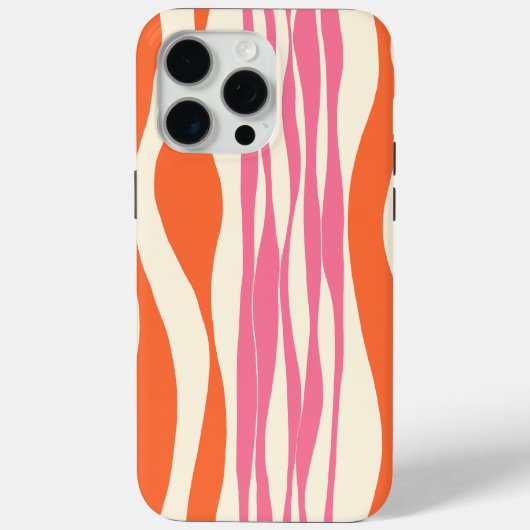 Eb en Vloed - Roze, Oranje en Crème Case-Mate iPhone Case (Achterkant)