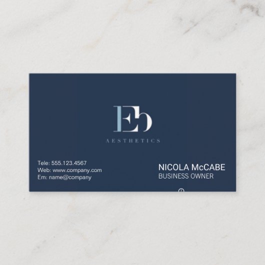 EB Esthetiek Visitekaartje (Voorkant)