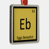 Eb - Periodieke Tabelsymbool voor eicellen - Bened Metalen Ornament (Rechts)