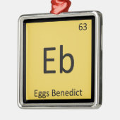 Eb - Periodieke Tabelsymbool voor eicellen - Bened Metalen Ornament (Links)