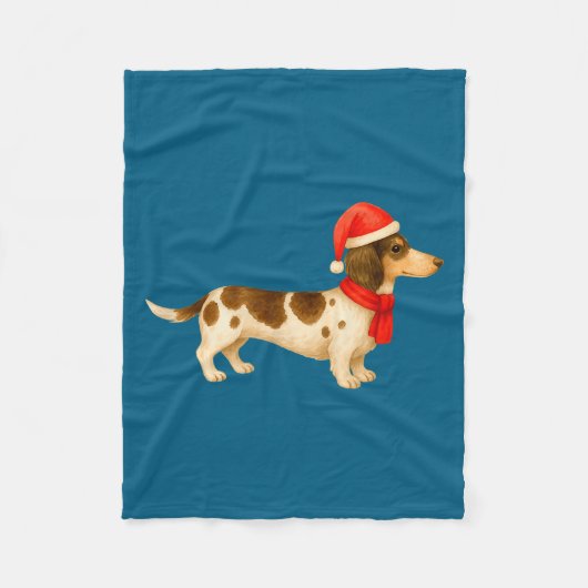 Ebald Christmas Dachshund E Funny Doxie Dog Mom  Fleece Deken (Voorkant)