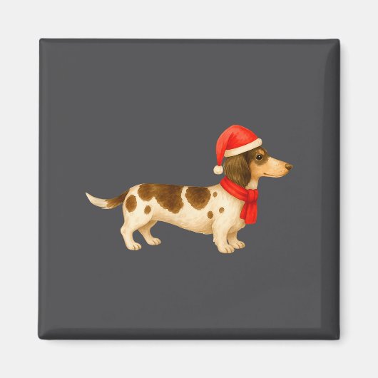 Ebald Christmas Dachshund E Funny Doxie Dog Mom Magneet (Voorkant)