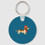 Ebald Christmas Dachshund E Funny Doxie Dog Mom  Sleutelhanger (Voorkant)