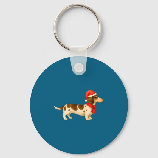 Ebald Christmas Dachshund E Funny Doxie Dog Mom  Sleutelhanger (Voorkant)