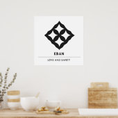 Eban | Symbool van liefde, veiligheid, bescherming Poster (Keuken)