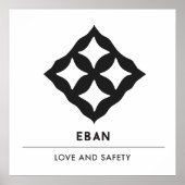 Eban | Symbool van liefde, veiligheid, bescherming Poster (Voorkant)